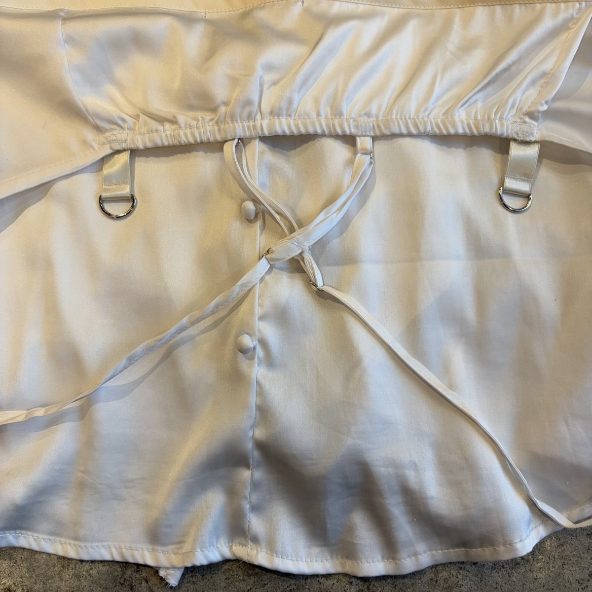 画像8: 【Wiz&Witch】"WANDERER" VINTAGE LACE MIX WRAP SKIRT / FREE (8)