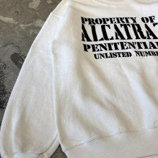 画像5: 90's "ALCATRAZ" FRONT PRINTED SWEAT / Mens L / MADE IN USA (5)
