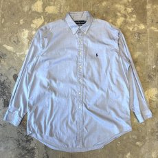 画像1: 【RALPH LAUREN】LOGO EMBROIDERY COTTON L/S SHIRT / Mens XL (1)