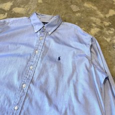 画像4: 【RALPH LAUREN】LOGO EMBROIDERY COTTON L/S SHIRT / Mens XL (4)