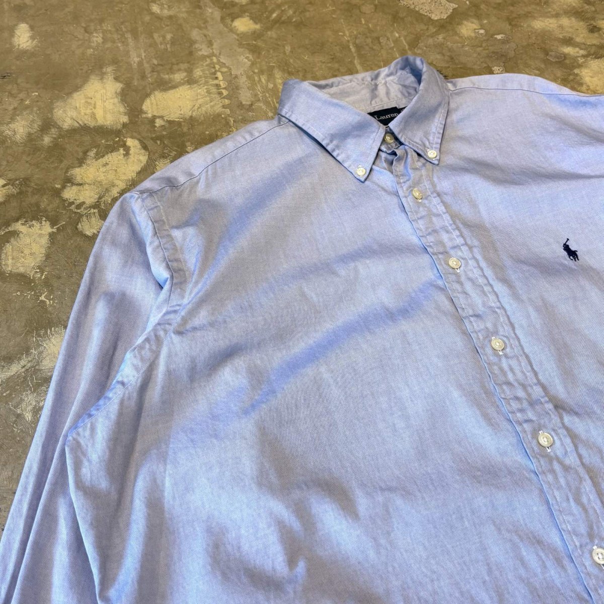 画像3: 【RALPH LAUREN】LOGO EMBROIDERY COTTON L/S SHIRT / Mens XL (3)