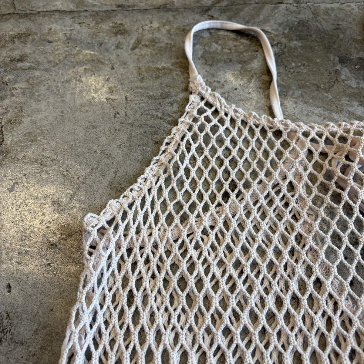 画像4: SIZE ADJUSTMENT BACK DESIGN MESH CAMISOLE / Ladies M (4)