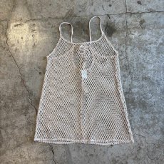 画像1: SIZE ADJUSTMENT BACK DESIGN MESH CAMISOLE / Ladies M (1)