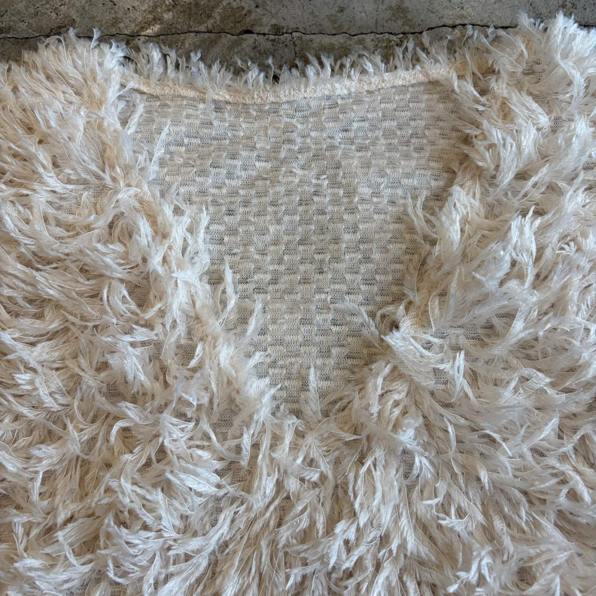 画像8: COLOR DESIGN SHAGGY LONG VEST / Ladies M (8)