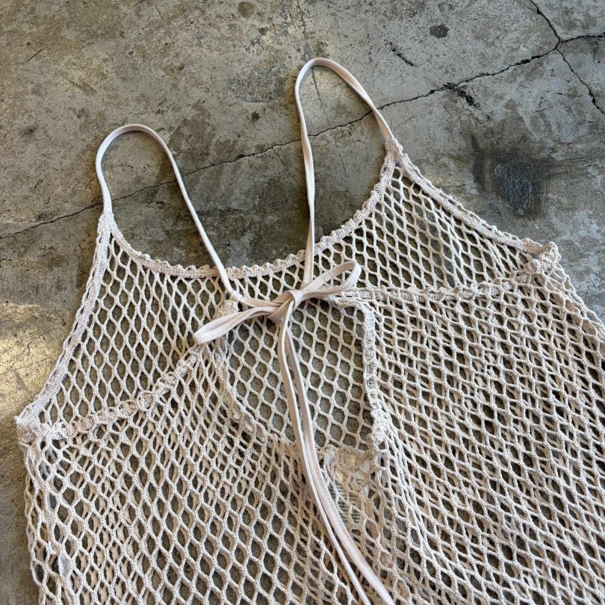 画像7: SIZE ADJUSTMENT BACK DESIGN MESH CAMISOLE / Ladies M (7)