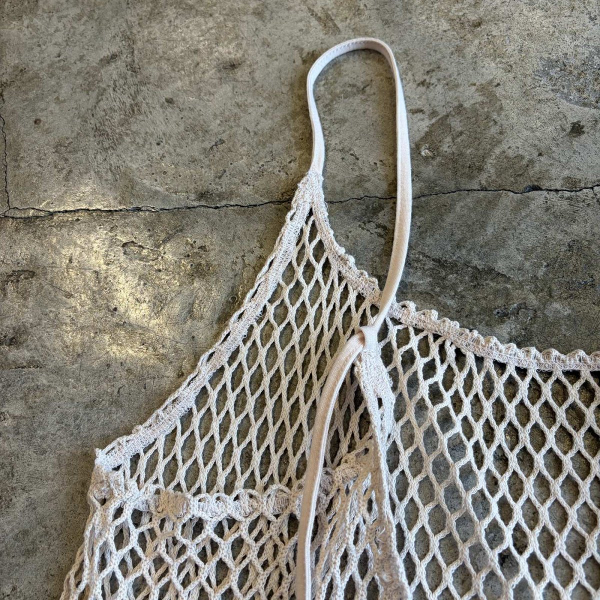 画像9: SIZE ADJUSTMENT BACK DESIGN MESH CAMISOLE / Ladies M (9)