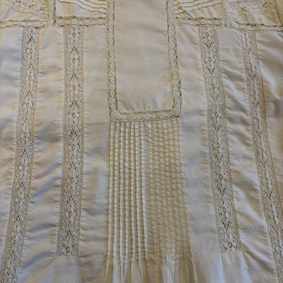 画像4: POINT FRILL LACE DESIGN SLEEVE S/S BLOUSE / Ladies M (4)