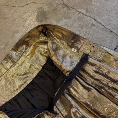 画像9: GOLD METALLIC DESIGN FLARE SKIRT / W27 (9)