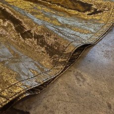 画像10: GOLD METALLIC DESIGN FLARE SKIRT / W27 (10)