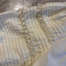 画像11: POINT FRILL LACE DESIGN SLEEVE S/S BLOUSE / Ladies M (11)