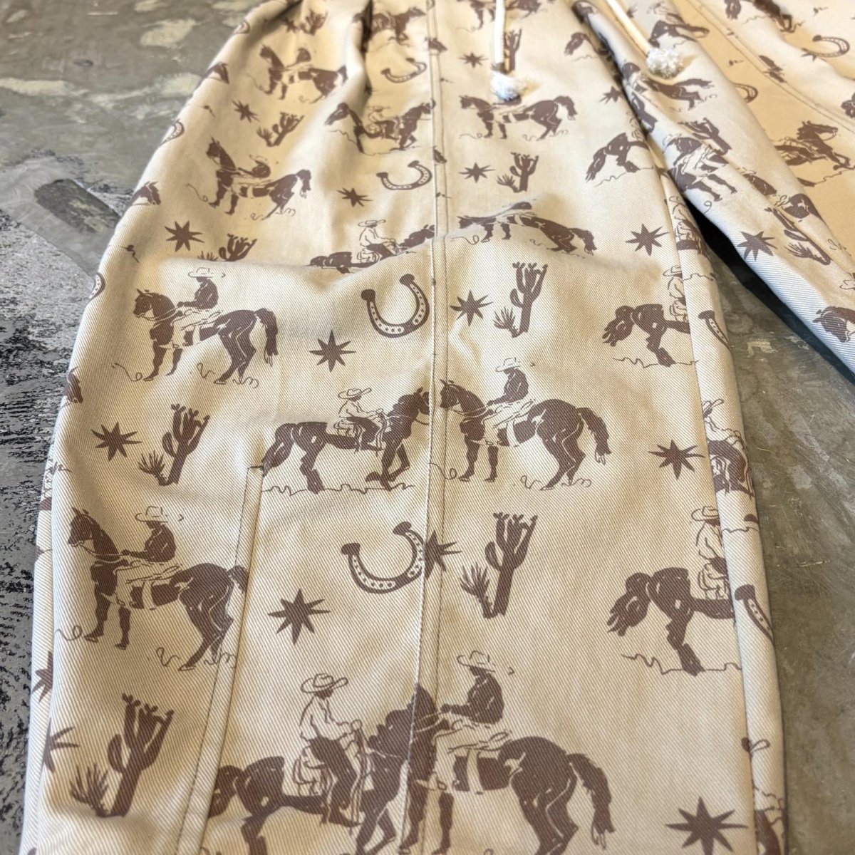 画像7: ALL OVER COWBOY GRAPHIC PATTERN BALLOON PANTS / ~W36 (7)
