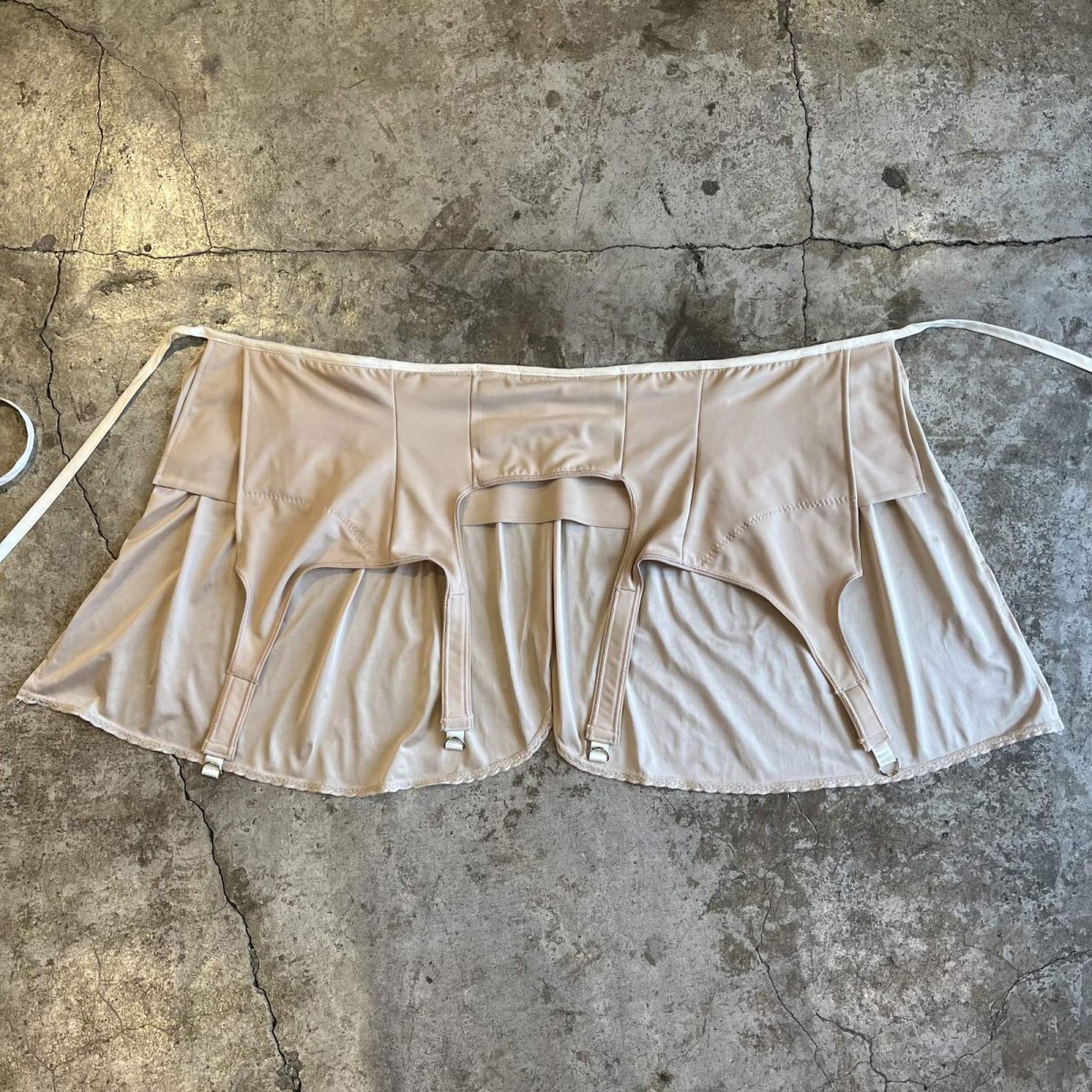 画像9: 【Wiz&Witch】"UNITED" VTG LACE MIX WRAP SKIRT / FREE (9)