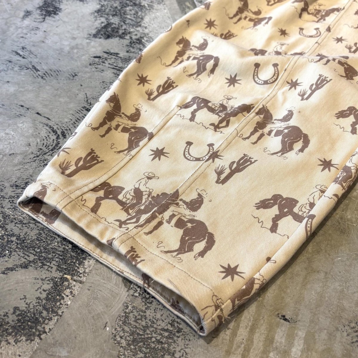 画像8: ALL OVER COWBOY GRAPHIC PATTERN BALLOON PANTS / ~W36 (8)