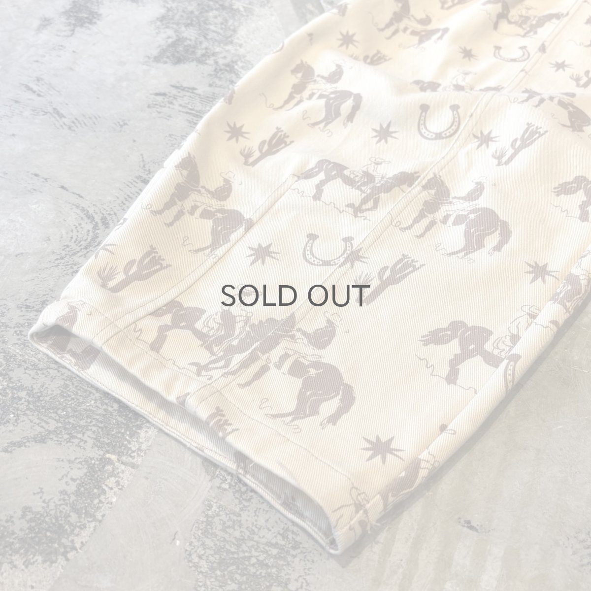 画像8: ALL OVER COWBOY GRAPHIC PATTERN BALLOON PANTS / ~W36 (8)
