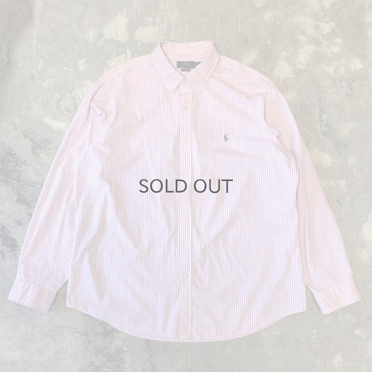 画像1: 【POLO RALPH LAUREN】BICOLOR STRIPE PATTERN L/S SHIRT / Mens XXL (1)