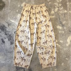 画像2: ALL OVER COWBOY GRAPHIC PATTERN BALLOON PANTS / ~W36 (2)