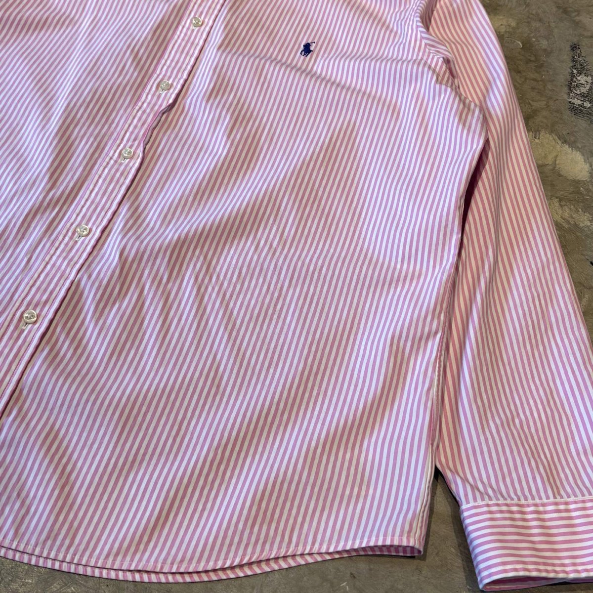 画像6: 【POLO RALPH LAUREN】BICOLOR STRIPE PATTERN L/S SHIRT / Mens XXL (6)