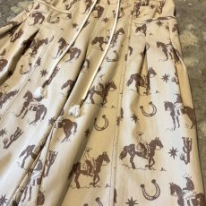 画像4: ALL OVER COWBOY GRAPHIC PATTERN BALLOON PANTS / ~W36 (4)