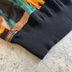 画像3: COLOR ART PATTERN PANELLED DESIGN KNIT L/S TOPS / Ladies M (3)