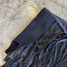 画像6: 【Wiz&Witch】"UNITED" VTG LACE MIX WRAP SKIRT / FREE (6)