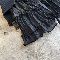 画像3: 【Wiz&Witch】"UNITED" VTG LACE MIX WRAP SKIRT / FREE (3)