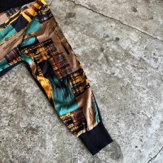 画像7: COLOR ART PATTERN PANELLED DESIGN KNIT L/S TOPS / Ladies M (7)