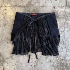 画像1: 【Wiz&Witch】"UNITED" VTG LACE MIX WRAP SKIRT / FREE (1)