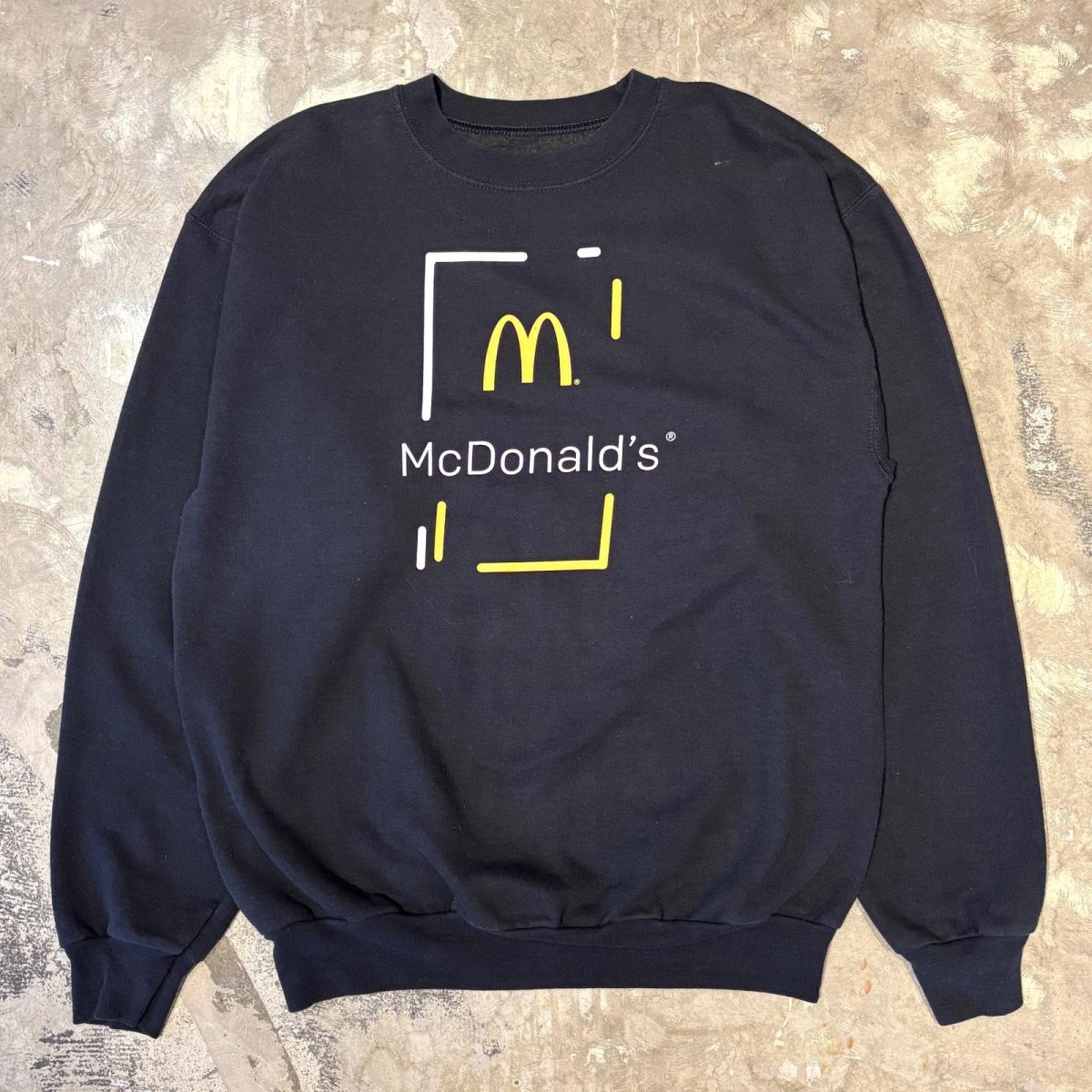 画像1: FRONT "MCDONALD'S" LOGO PRINTED SWEAT / Mens M(L) (1)