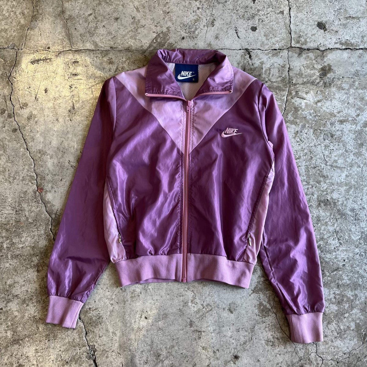 画像1: 【NIKE】BI COLOR DESIGN NYLON ZIP UP JACKET / Ladies S  (1)