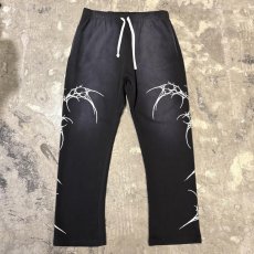 画像1: SIDE GRAPHIC PATTERN FADE SWEAT PANTS / FREE (1)