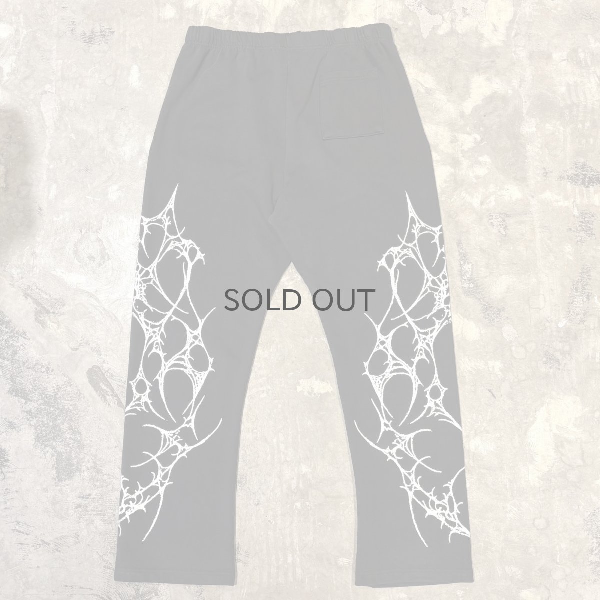 画像2: SIDE GRAPHIC PATTERN FADE SWEAT PANTS / FREE (2)