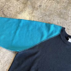 画像9: 80's BI COLOR DESIGN RAGLAN SEEVE L/S SWEAT / Ladies L / MADE IN USA (9)