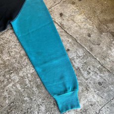 画像7: 80's BI COLOR DESIGN RAGLAN SEEVE L/S SWEAT / Ladies L / MADE IN USA (7)