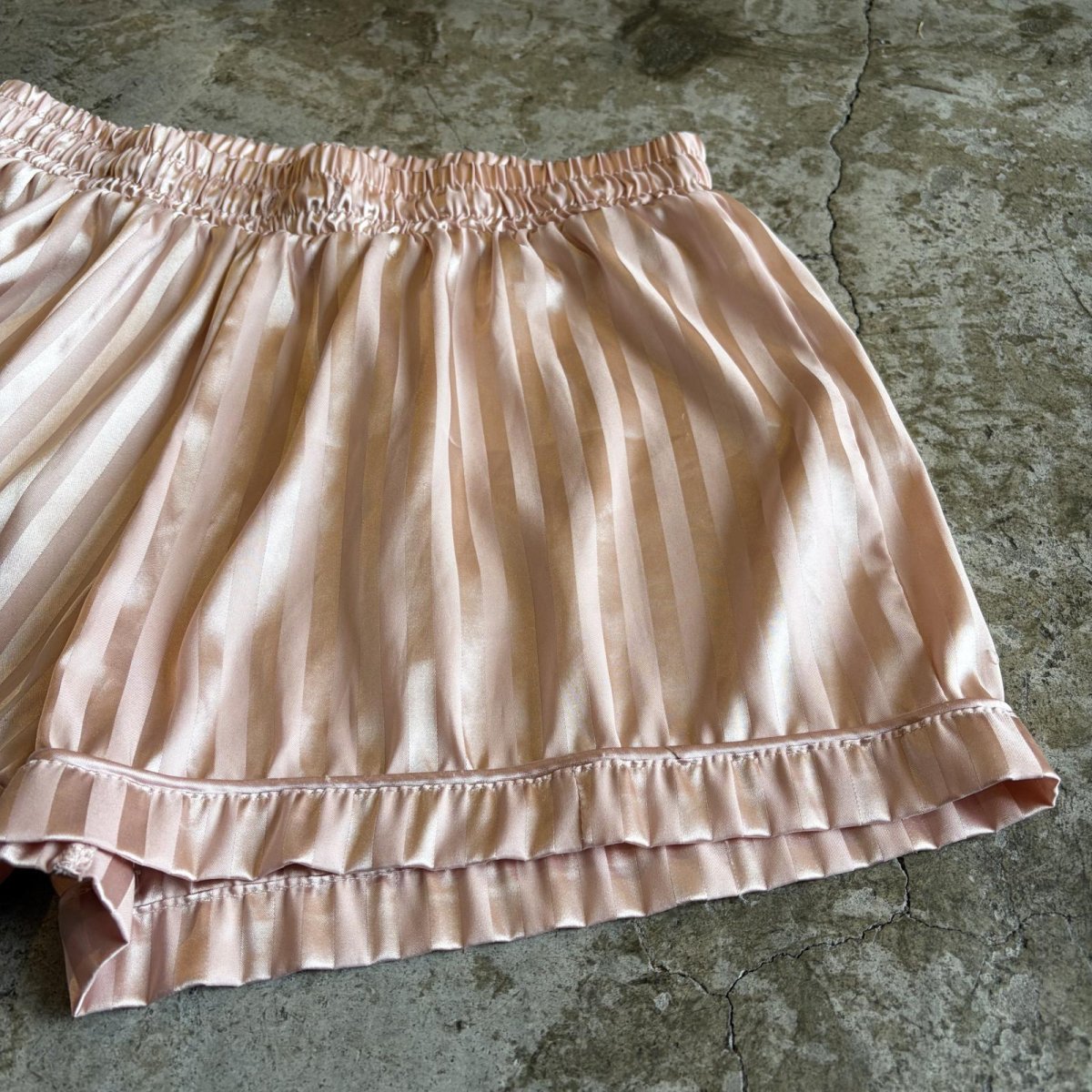 画像6: BEIGE PINK COLOR LUSTER SLEEPING SHORT PANTS / W27~W40  (6)
