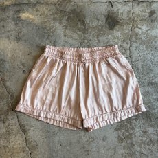 画像1: BEIGE PINK COLOR LUSTER SLEEPING SHORT PANTS / W27~W40  (1)