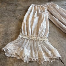 画像4: LACE DESIGN DRAWERS PANTS / FREE~W35 (4)