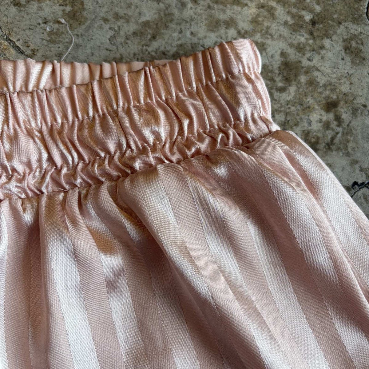 画像5: BEIGE PINK COLOR LUSTER SLEEPING SHORT PANTS / W27~W40  (5)