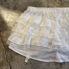 画像10: 【Wiz&Witch】"UNITED" VINTAGE LACE MIX WRAP SKIRT / FREE (10)