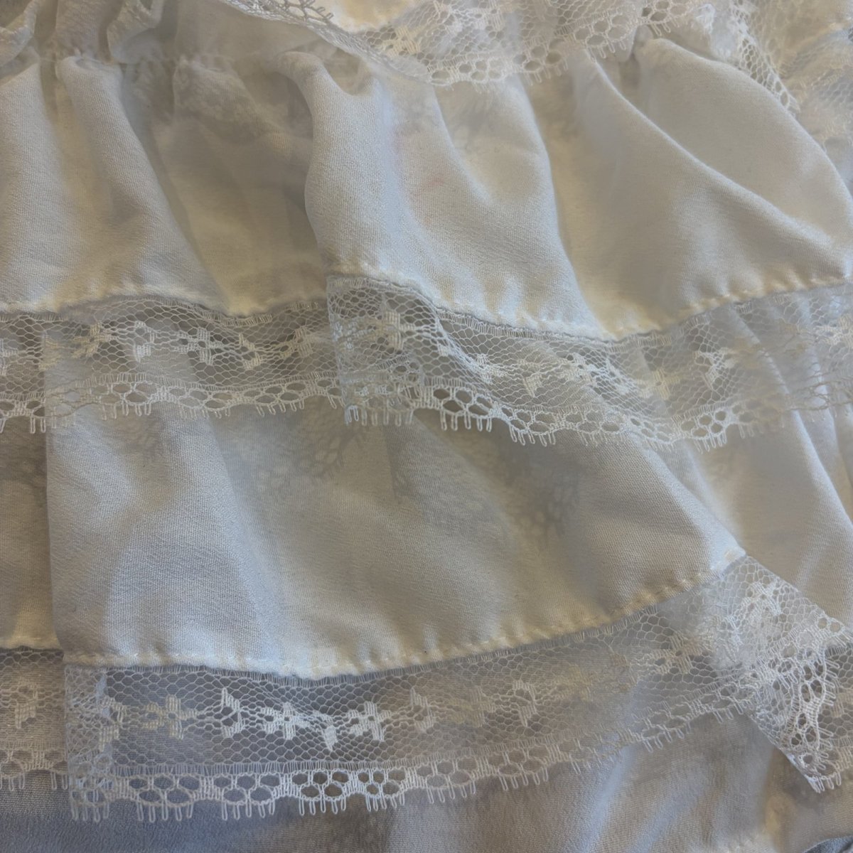 画像6: 【Wiz&Witch】"UNITED" VINTAGE LACE MIX WRAP SKIRT / FREE (6)