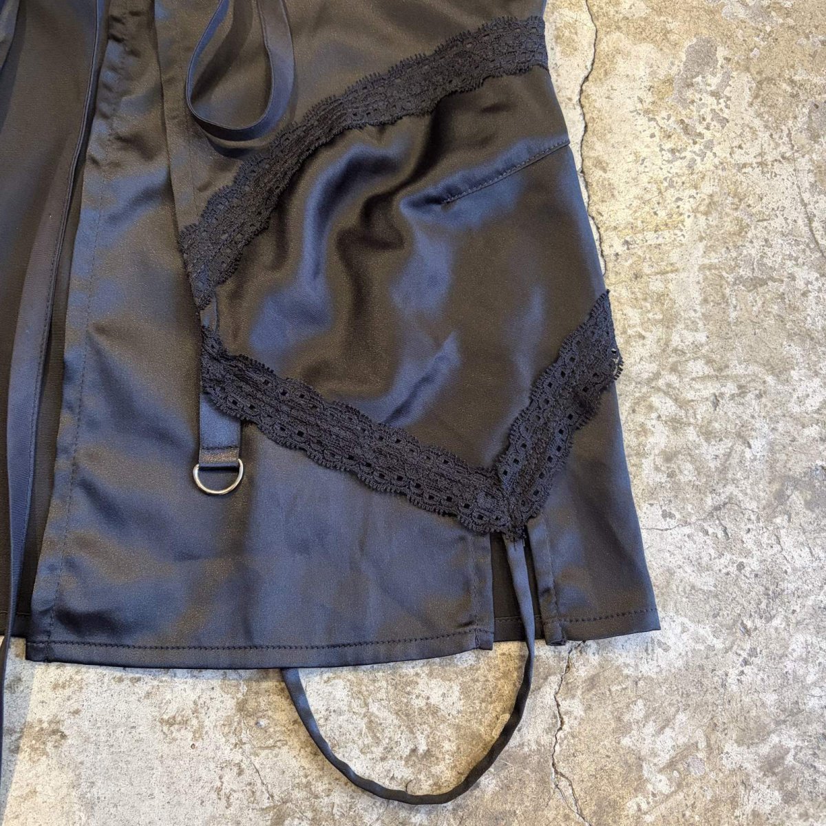 画像4: 【Wiz&Witch】"UNITED" VINTAGE LINGERIE WRAP SKIRT / FREE (4)
