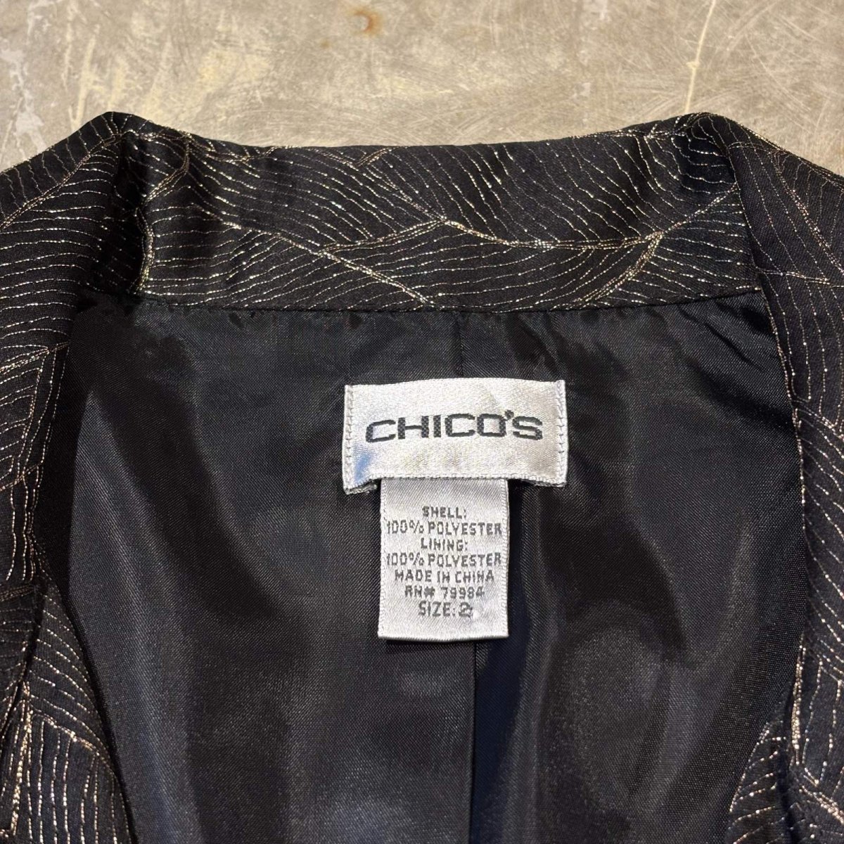 画像10: LAME MIX BOTANICAL GRAPHIC PATTERN JACKET / Mens M (10)