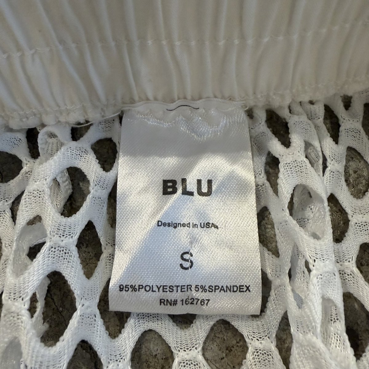 画像10: WHITE COLOR MESH DESIGN ASYMMETRY FRINGE SKIRT / W24~W31 (10)