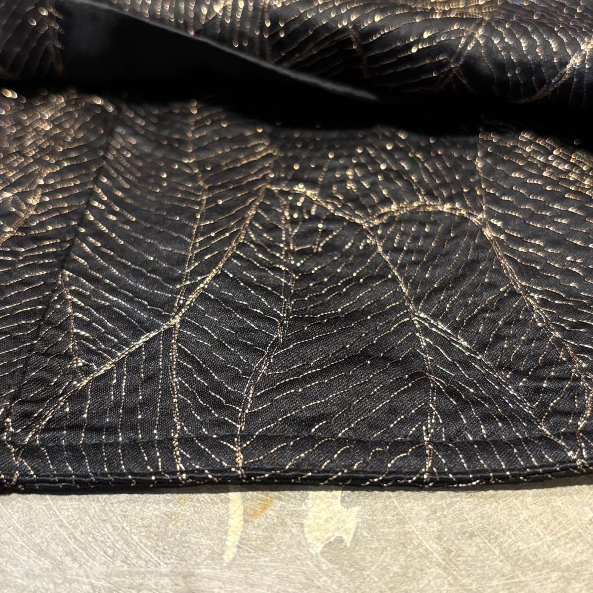 画像8: LAME MIX BOTANICAL GRAPHIC PATTERN JACKET / Mens M (8)