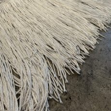 画像9: WHITE COLOR MESH DESIGN ASYMMETRY FRINGE SKIRT / W24~W31 (9)