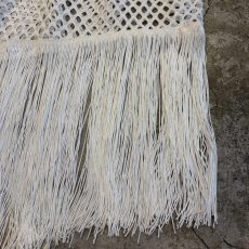 画像5: WHITE COLOR MESH DESIGN ASYMMETRY FRINGE SKIRT / W24~W31 (5)