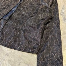 画像6: LAME MIX BOTANICAL GRAPHIC PATTERN JACKET / Mens M (6)