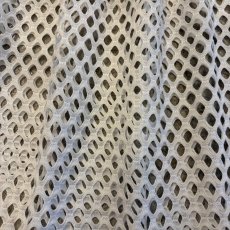 画像7: WHITE COLOR MESH DESIGN ASYMMETRY FRINGE SKIRT / W24~W31 (7)