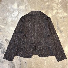 画像2: LAME MIX BOTANICAL GRAPHIC PATTERN JACKET / Mens M (2)