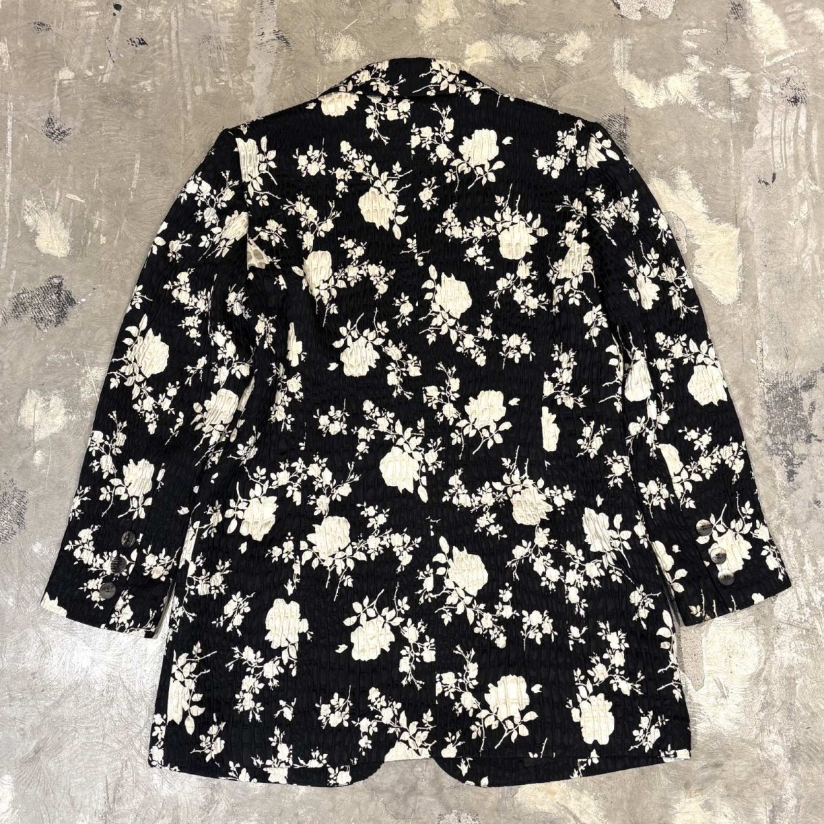 画像2: ALL OVER FLORAL GRAPHIC PATTERN TAILORED JACKET / Mens M (2)