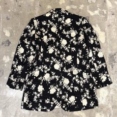 画像2: ALL OVER FLORAL GRAPHIC PATTERN TAILORED JACKET / Mens M (2)